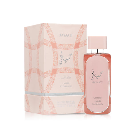 Lattafa Hayaati Florence for Women Eau de Parfum Spray, 3.4 Ounce