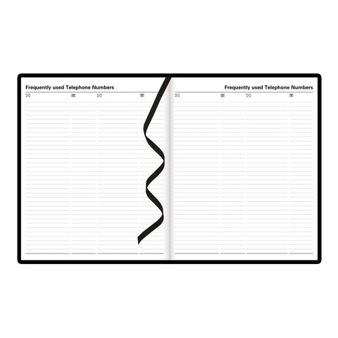 LETTS of London 10Y for Year 2022 Principal Desk Day to Page Journal, Black, Quarto Size (Y) - 10 1/4" X 8/1/4", C10YBK-22