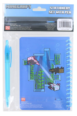 Minecraft Spiral Notebook with Pen | 50 Sheets