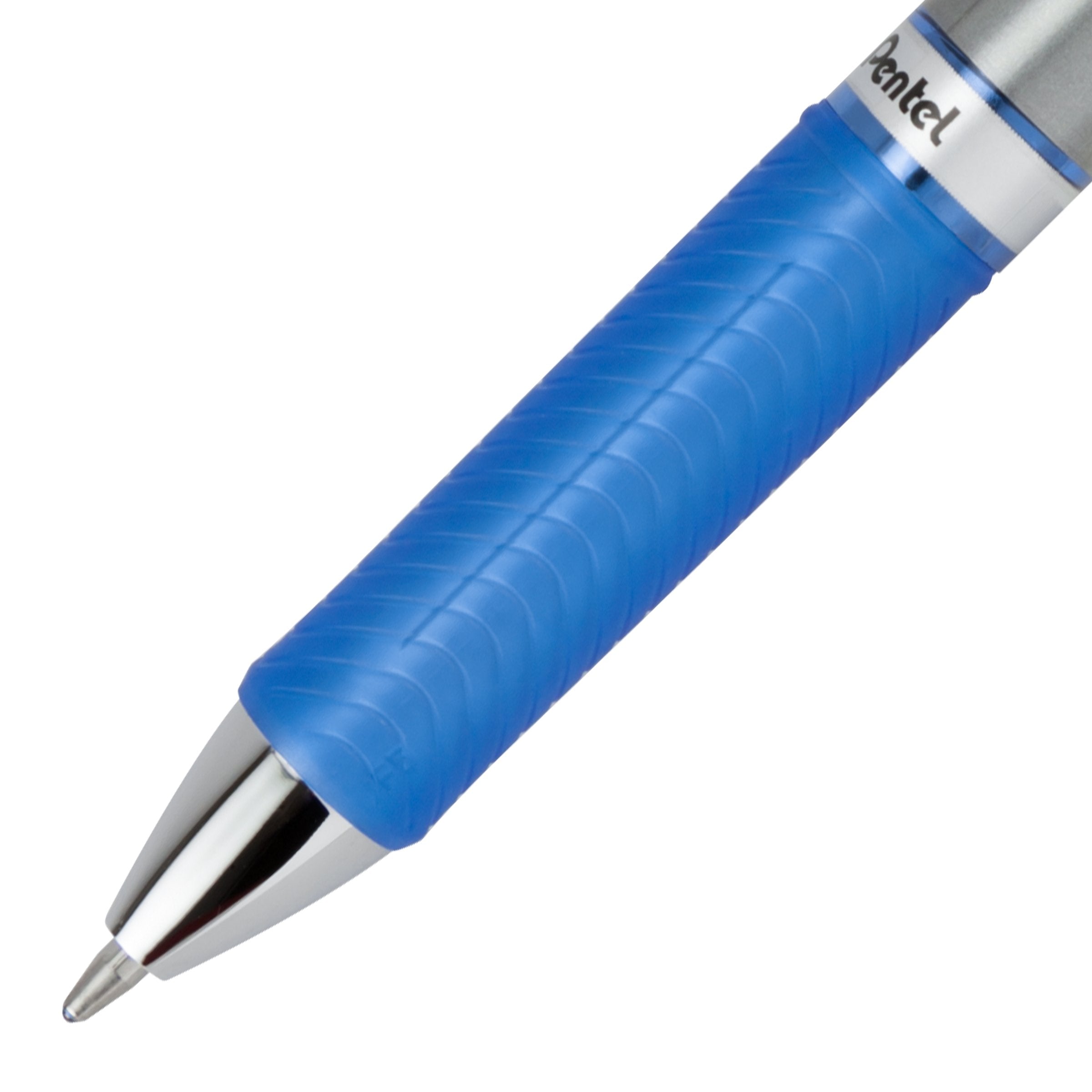 Pentel EnerGel RTX Retractable Liquid Gel Pen, Bold Line, Metal Tip, Blue Ink 3Pk (BL80BP3C)