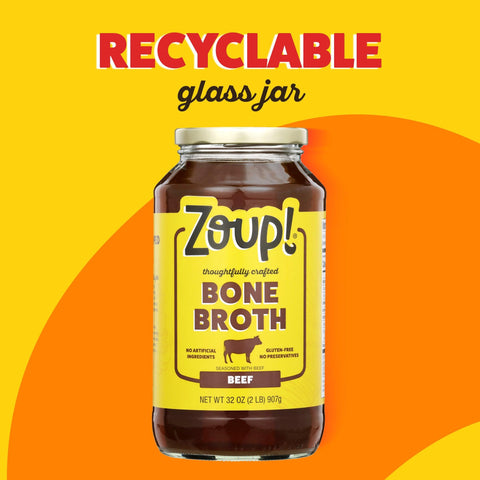 Savory Broth by Zoup! Keto-Friendly, Gluten Free, Non-GMO - Great for Stock, Bouillon, Soup Base or in Gravy - 1-Pack (32 oz)