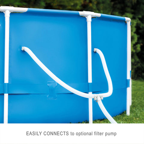 Intex 28241EH Metal Frame Above Ground Swimming Pool Set: 15ft x 48in – Includes 1000 GPH Cartridge Filter Pump – Removable Ladder – Pool Cover – Ground Cloth