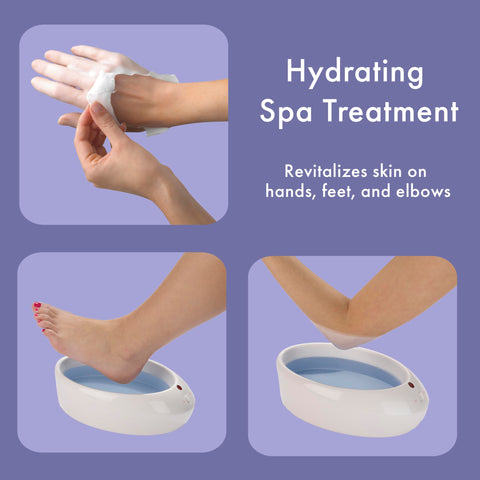True Glow by Conair Paraffin Wax Machine for Hand and Feet - Paraffin Bath for Hands - Includes 1lb. Moisturizing Paraffin Wax - Pink