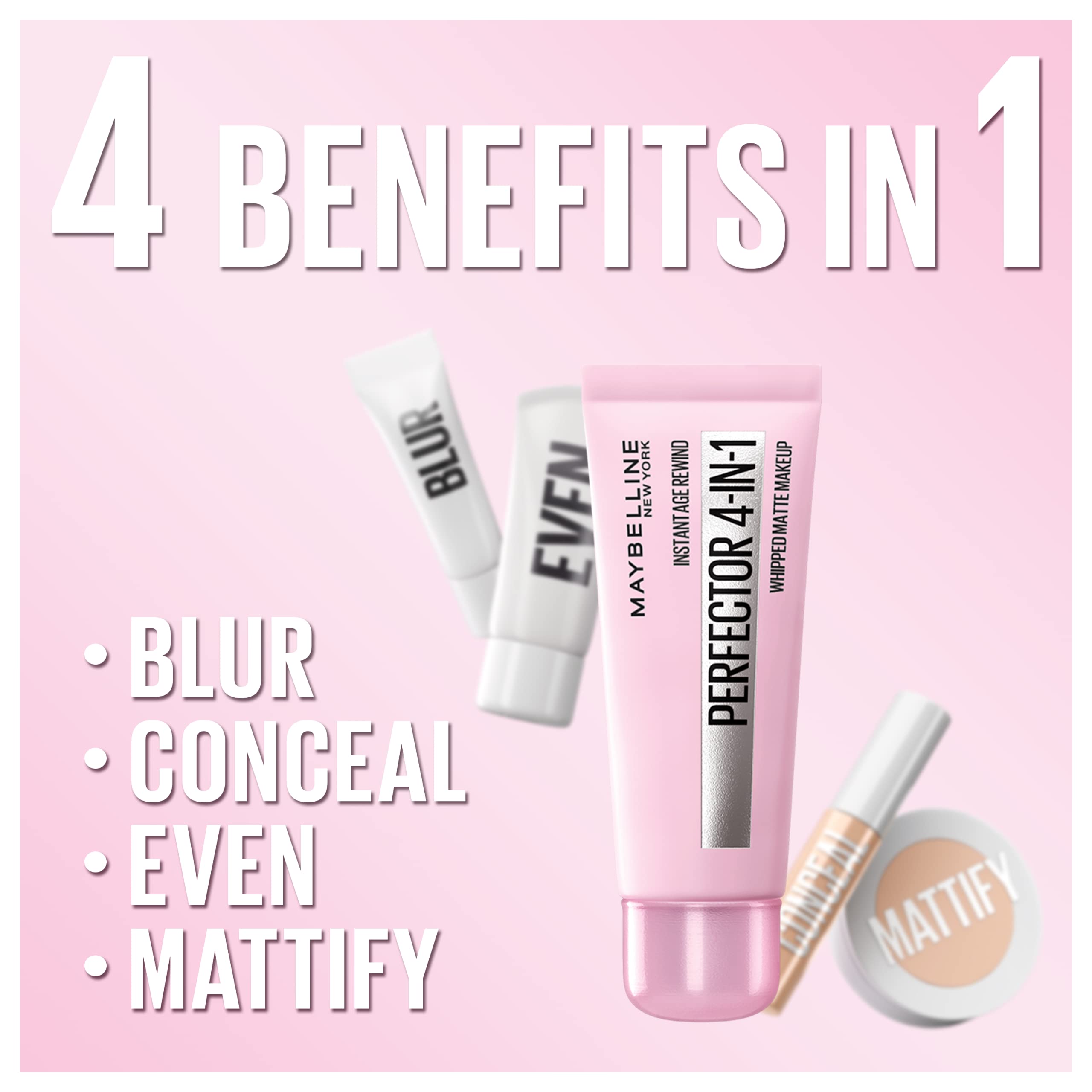 Maybelline Instant Age Rewind Instant Perfector 4-In-1 Matte Makeup, 00 Fair/Light, 1 Count