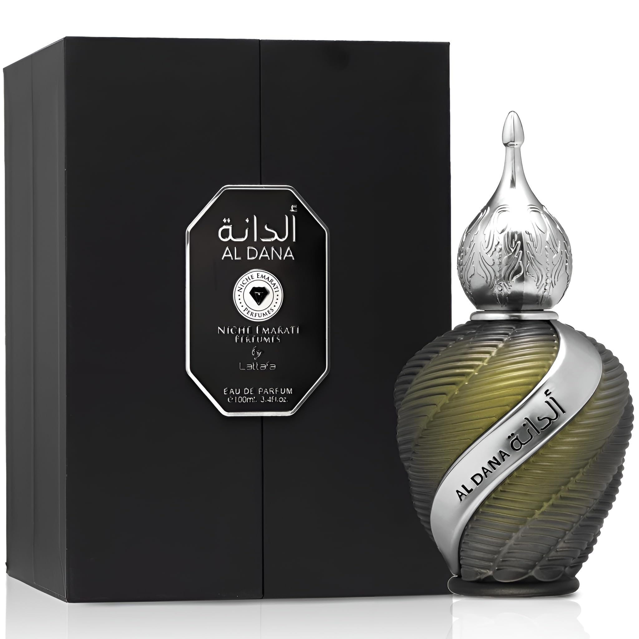 Lattafa Niche Emarati Al Dana – Citrus, Spicy, Floral, Smoky – Eau de Parfum Long-Lasting Fragrance for Everyone, 3.4 Ounce / 100 ml