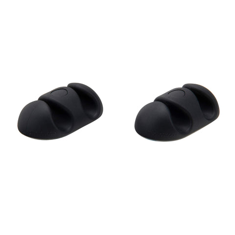 Bluelounge BLUCDXL2BL CableDrop Cable Organizer, 0.70" x 2" x 1.30", Black, 2 Piece
