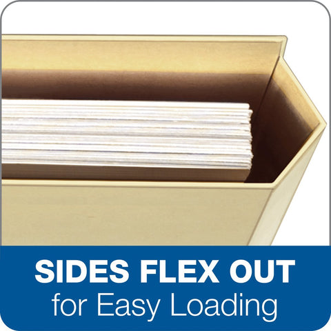 Pendaflex Manila Expanding File Folder Pocket - 0.75" Expansion - Letter Size File Folders with Reinforced Blank Customizable 1/3 Cut Tabs - Manila File Folders for Home, Office & School - 10 Count