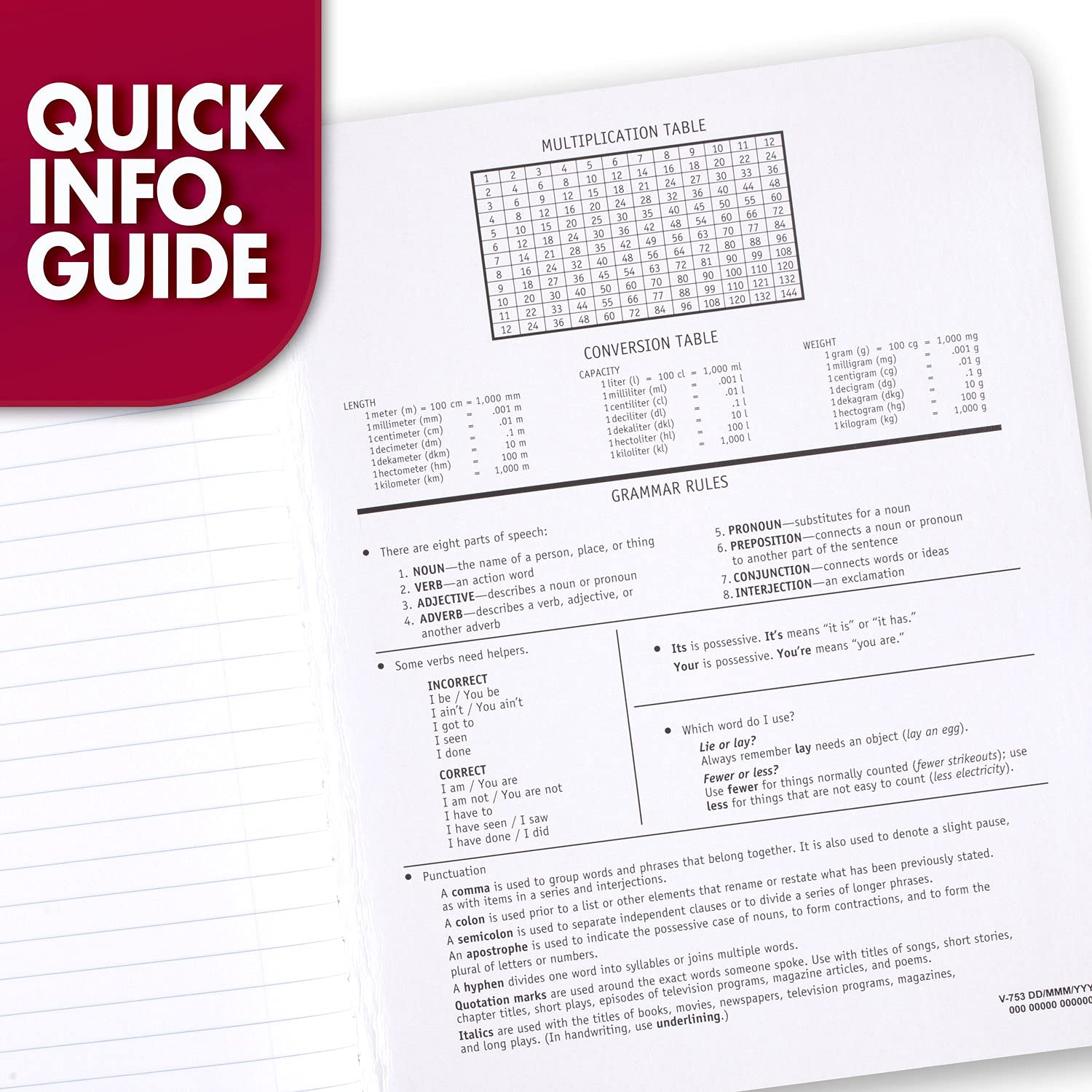 Mead Composition Notebook, 12 Pack, Wide Ruled Paper, 7-1/2" x 9-3/4", 100 Sheets per Comp Book, Black Marble (72936)