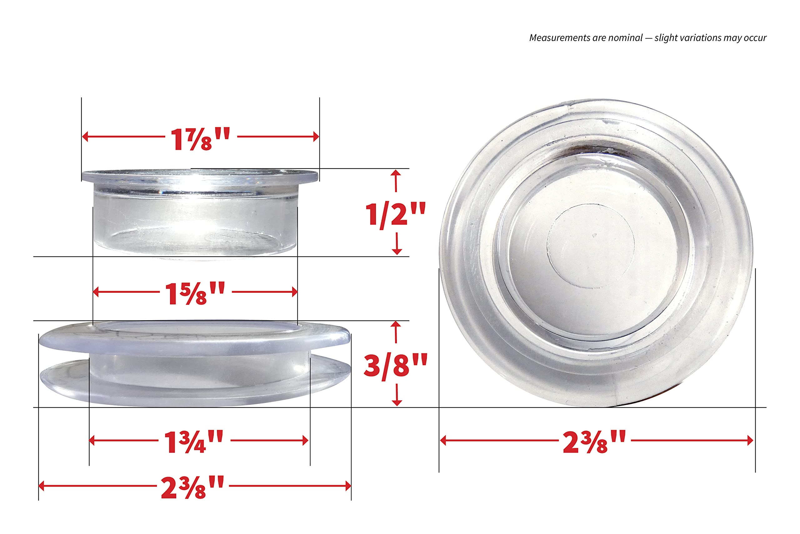 Shepherd Hardware 8530E Umbrella Hole Ring Set - 2-Inch, 6-Pack