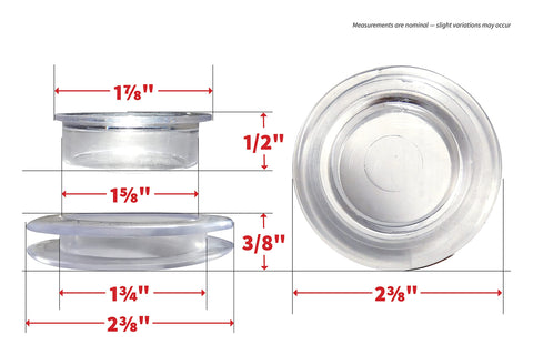 Shepherd Hardware 8530E Umbrella Hole Ring Set - 2-Inch, 6-Pack