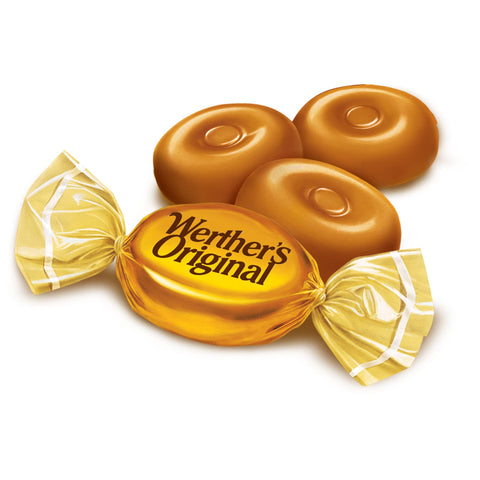 Werther's Original Hard Caramel Candy, 2.65 Oz Bags (Pack of 12)