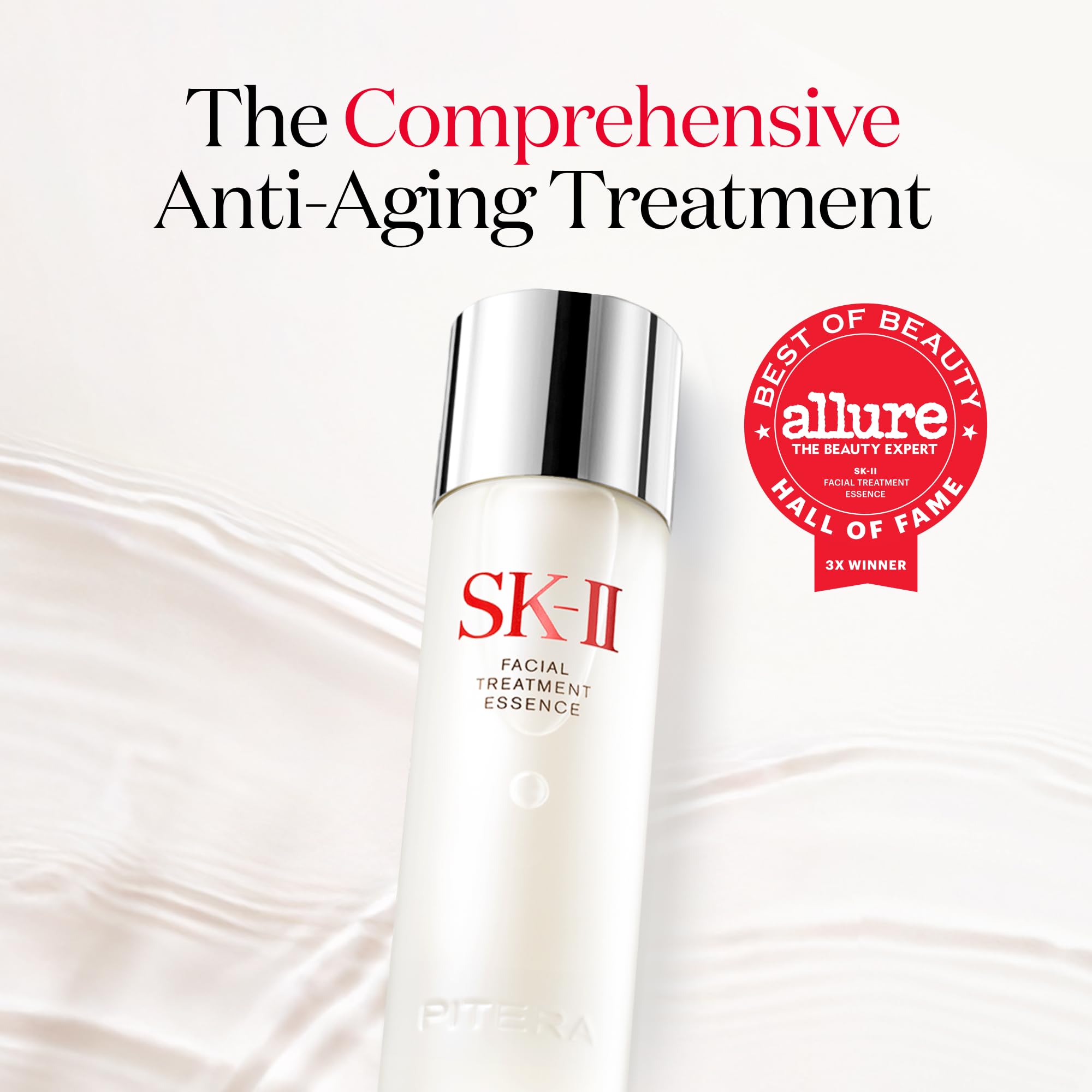 SK-II Facial Treatment Essence - Anti-Aging Essence Skincare to Help Reduce the Appearance of Fine Lines & Wrinkles - Visibly Refines Texture & Improves Firmness & Dark Spots (5.4 oz)