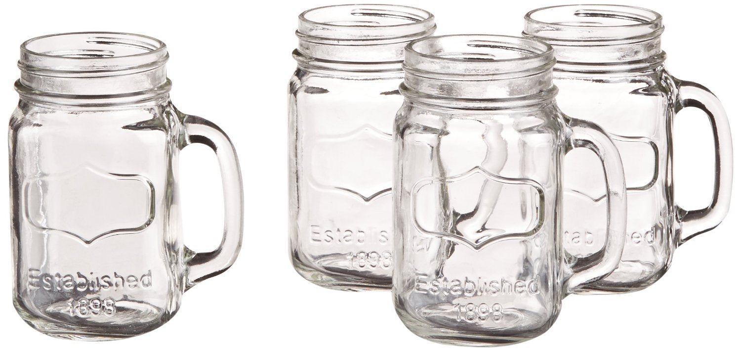 Yorkshire Mason Jar Mug, 17.5 oz., 4 Pieces