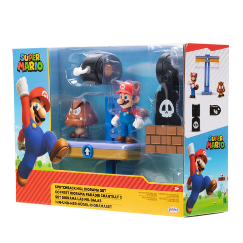 Super Mario Nintendo 2.5" Switchback Hill Diorama Set