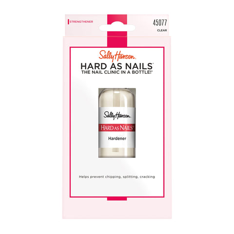 Sally Hansen Hard As Nails® Nail Hardener, Clear, Strengthener, 1 Count, 0.45 Oz , Nail Strengthener, Nail Strengthening Polish