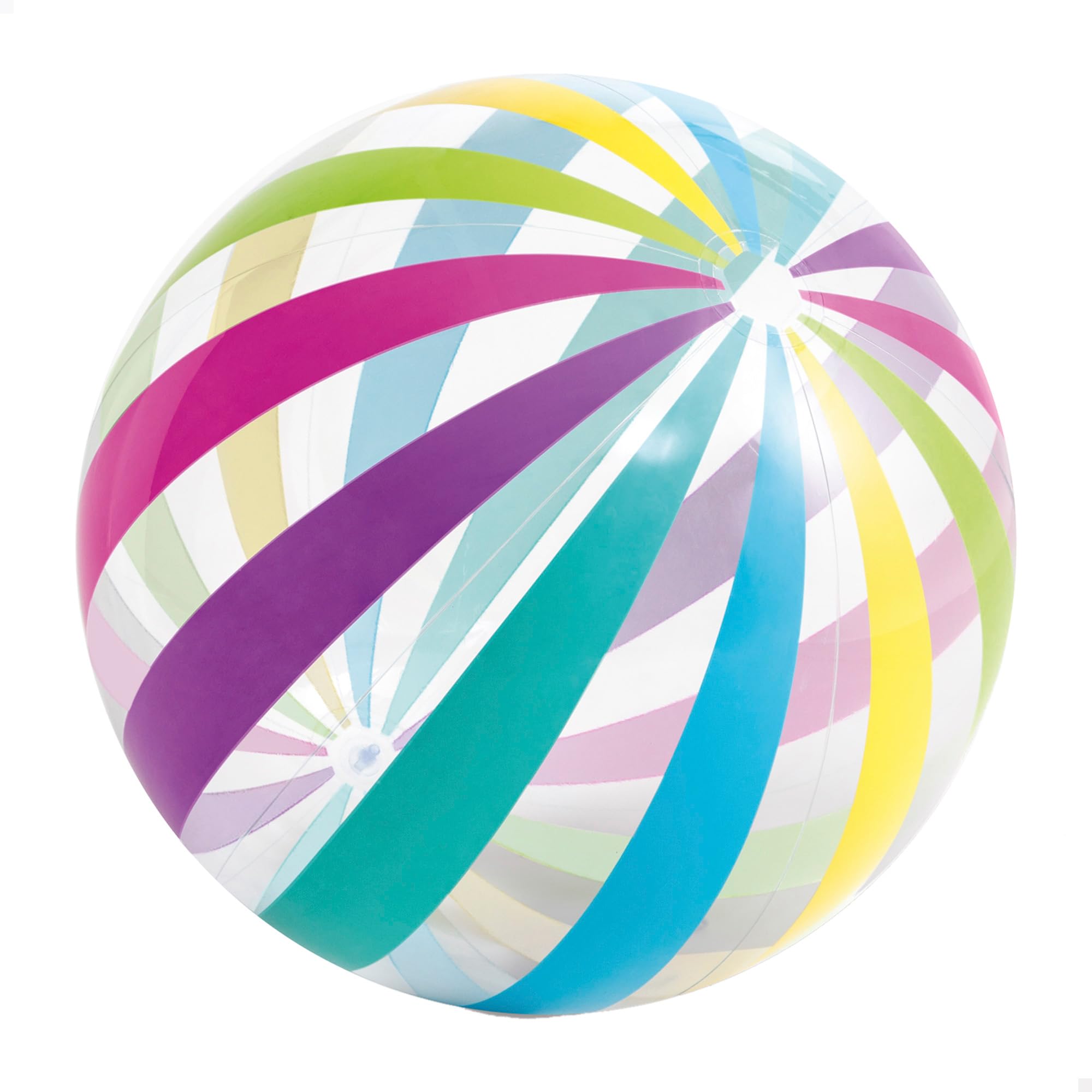 Intex Jumbo Inflatable 42" Giant Beach Ball - Crystal Clear with Translucent Dots, 1 Pack