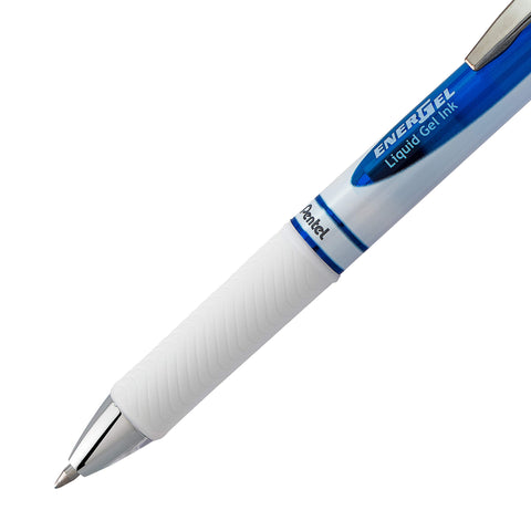 Pentel EnerGel Pearl Deluxe RTX Retractable Liquid Gel Pen, (0.7mm), Accent, Blue Ink, 2 Pack (BL77WBP2C)