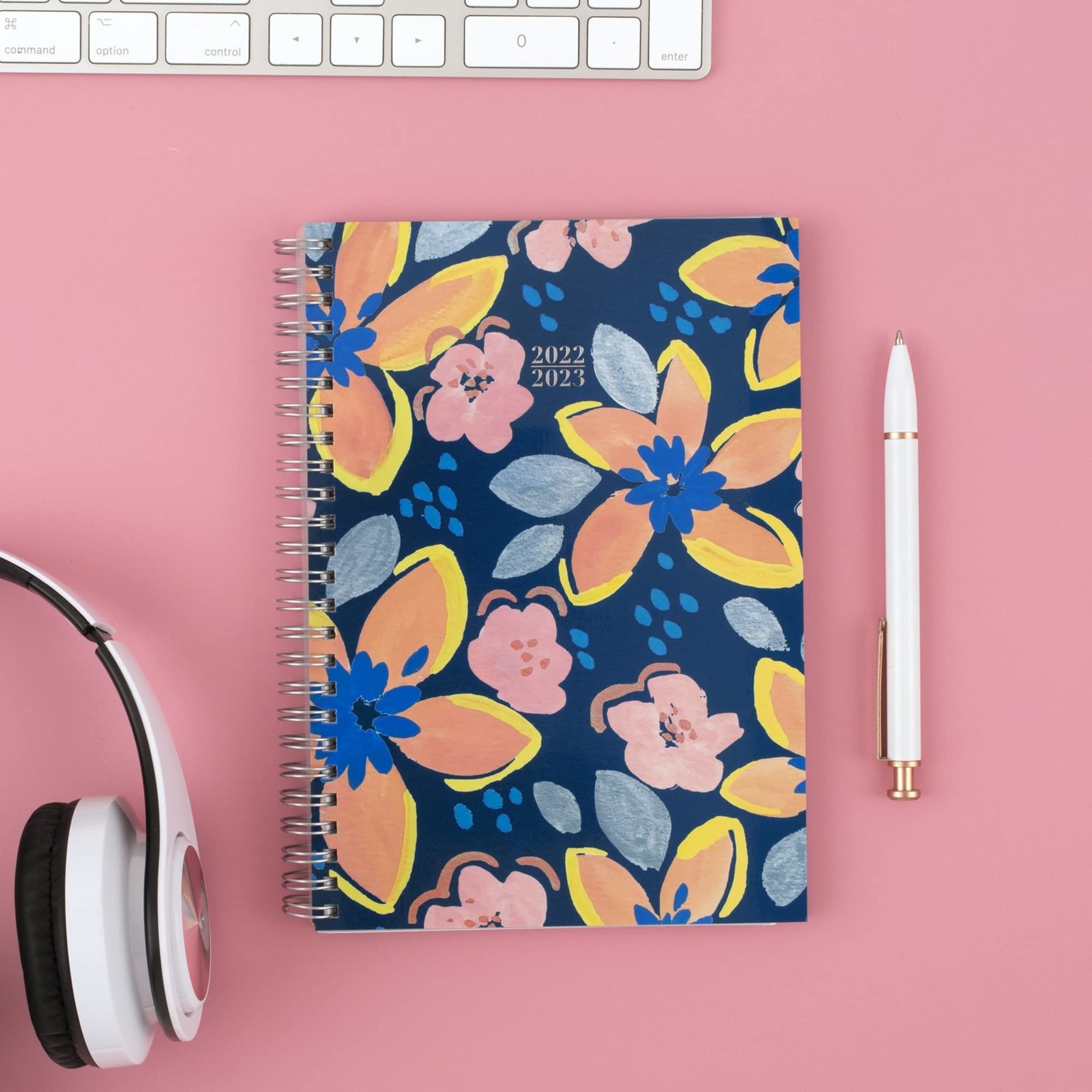 Cambridge 2022-2023 Planner, Weekly & Monthly Academic, 5-1/2" x 8-1/2", Small, Joyful Floral (1619-200A)