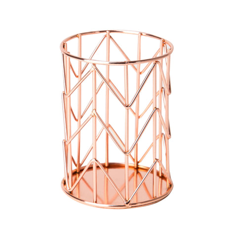 U Brands Pencil Cup, Rose Gold Wire Metal - 857U06-24