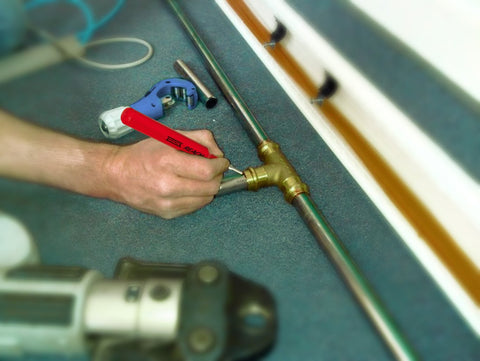 DIXON Industrial REACH- Deep Hole Permanent Marker, Black, 1-Count (14201)