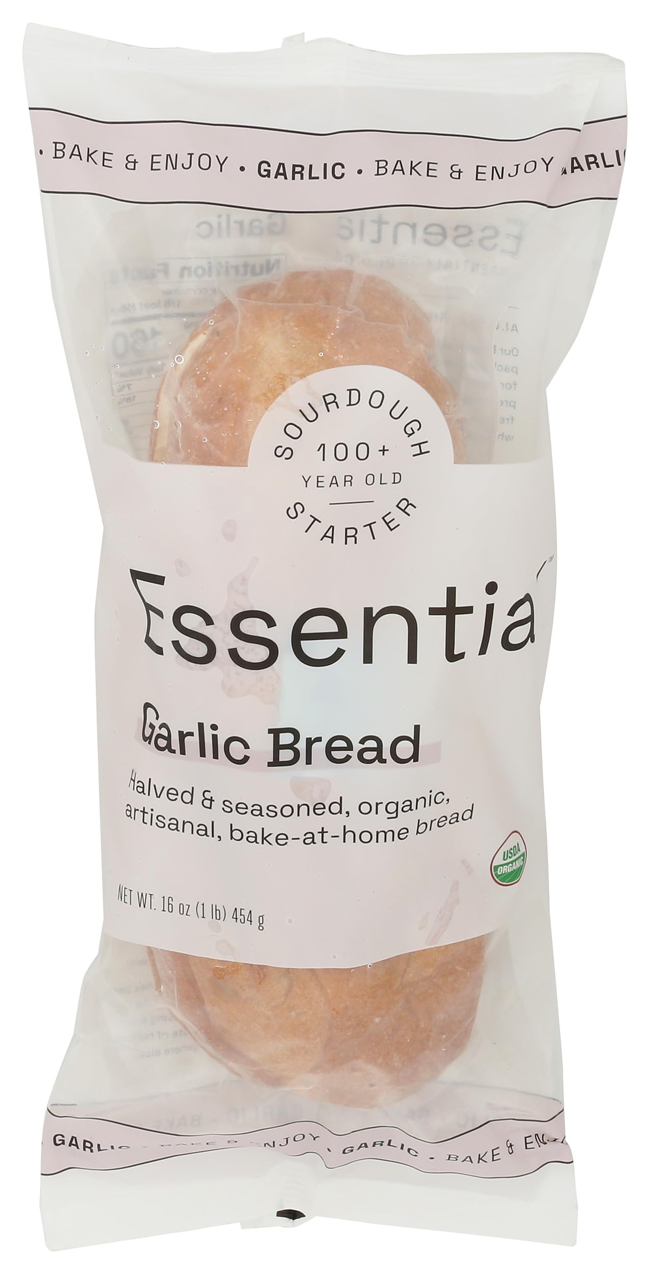 ESSENTIAL BAKING COMPANY Organic Bake at Home Garlic Sourdough Bread, 16 OZ