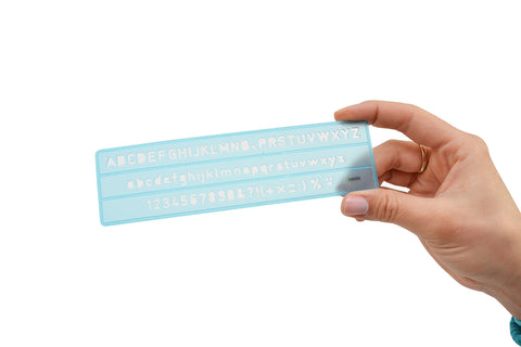 Westcott Lettercraft Plastic Lettering Guide Set, Color Varies, Set of 4 (02145)
