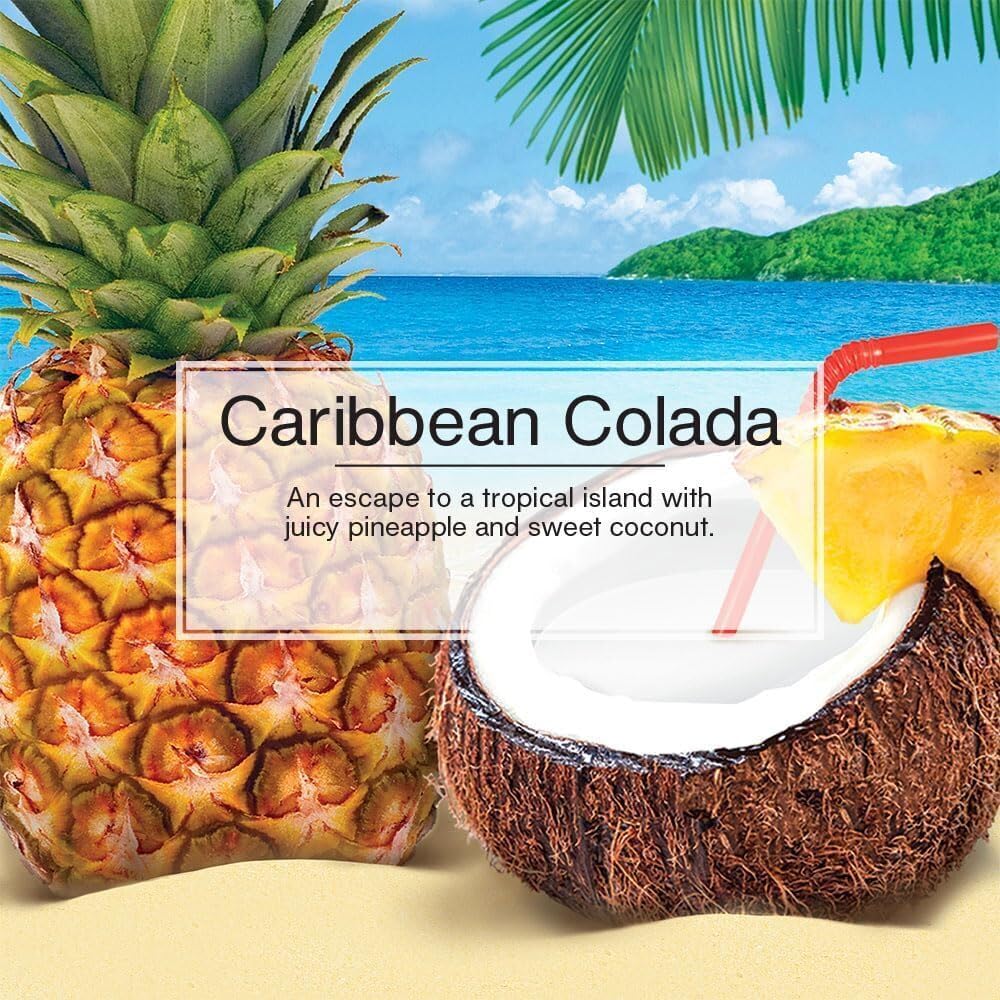 LITTLE TREES Car Air Freshener | Hanging Paper Tree for Home or Car | Caribbean Colada