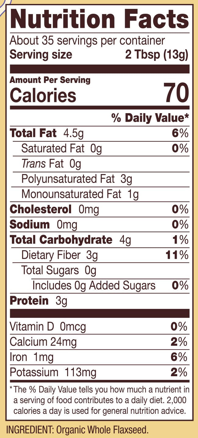 Bob's Red Mill Organic Flaxseed Meal, 16oz (Pack of 1) - Non GMO, Vegan, Paleo Friendly, Keto Friendly, Kosher