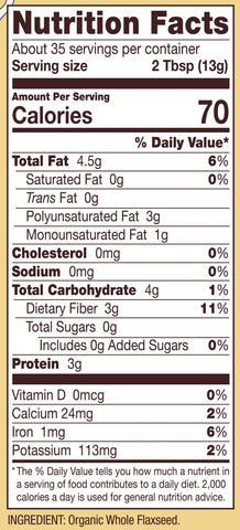Bob's Red Mill Organic Flaxseed Meal, 16oz (Pack of 1) - Non GMO, Vegan, Paleo Friendly, Keto Friendly, Kosher
