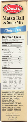 Streits, Mix Matzo Ball And Soup Gluten Free, 4.5 Ounce