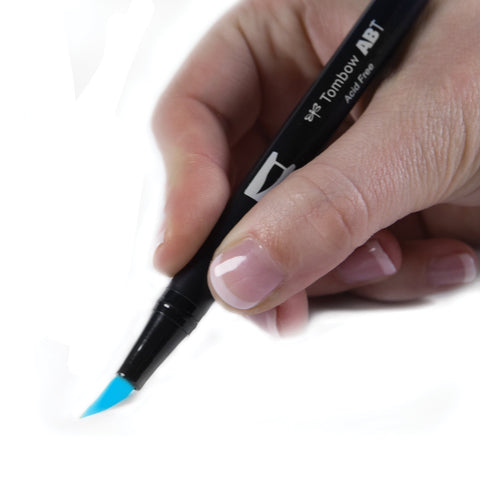 Tombow Dual Brush Pen Art Marker, 476 - Cyan, 1-Pack