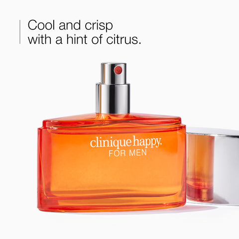 Clinique Happy For Men Eau de Toilette Cologne Spray | Notes of Kaffir Lime + Mandarin | Cologne for Men, 1.7 Fl Oz