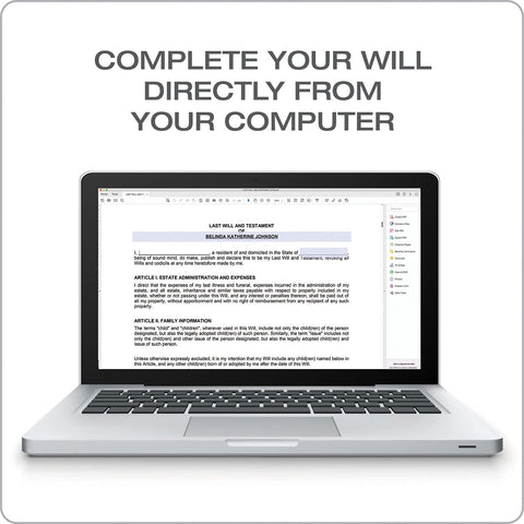 Adams Last Will and Testament, Forms and Instructions, Downloadable Product Details on Packaging, USA Only (LF235) 11x"8.5"x0.13"