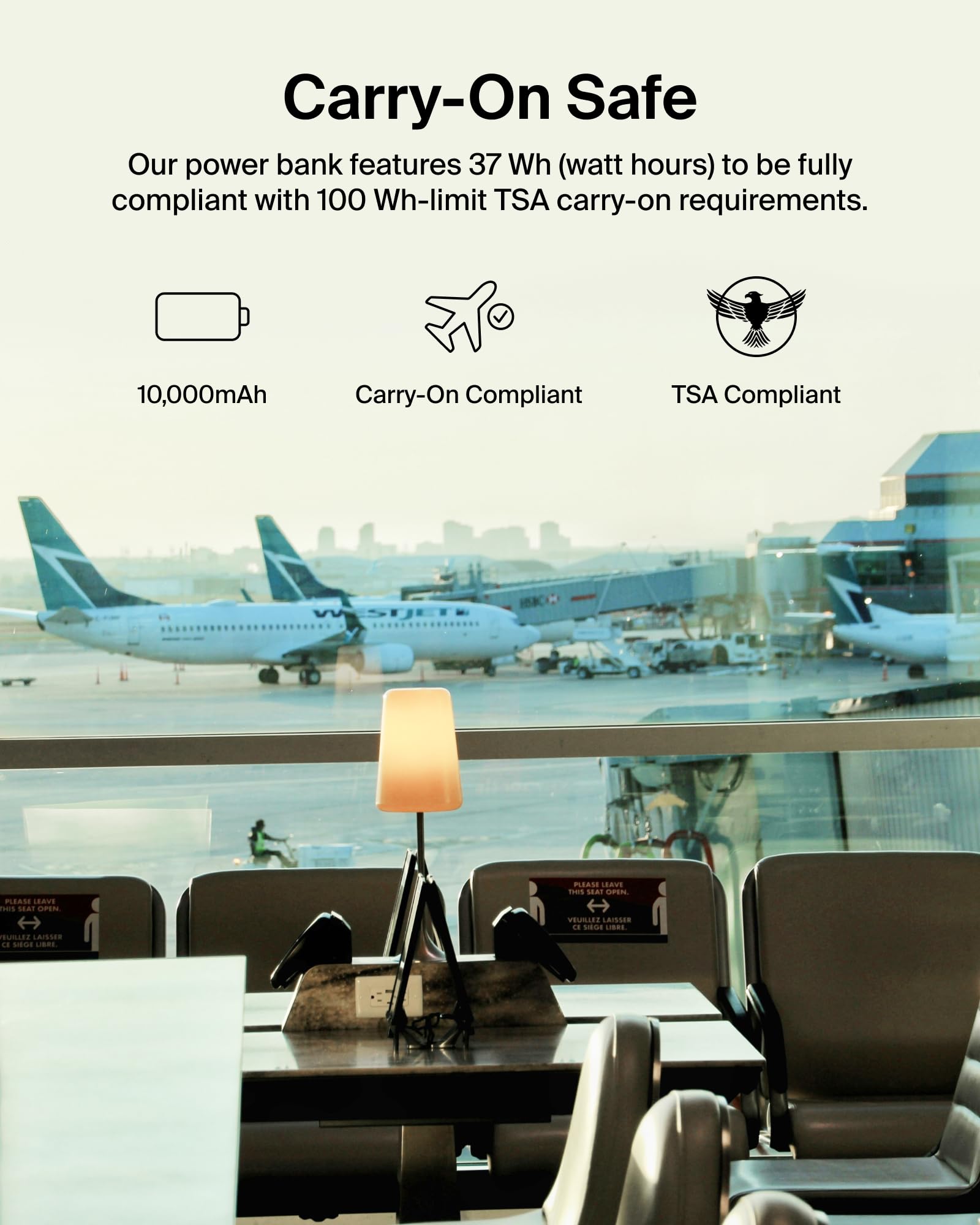 Belkin Portable Charger Power Bank USB C, 10000 mAh w/Integrated Cable, 20W Fast Charge USB-C Power Delivery, iPhone Charger, Apple iPhone 17, Air, Pro, Pro Max, iPad, Samsung Galaxy S25 - White