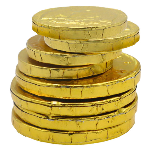 Set of 18 Assorted Chocolate Coins – Realistic Gold Foil Wrapped Quarters & Kennedy Half Dollar Candy Treats – For St Patrick's Day, Easter, Halloween, Classrooms, Scavenger Hunts & More!
