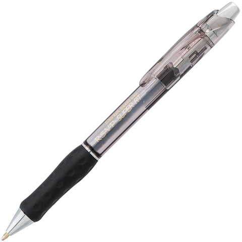Pentel RSVP Super RT Ballpoint Pen, (1.0mm) Medium Line, Black Ink, Pack of 2 (BX480BP2A)
