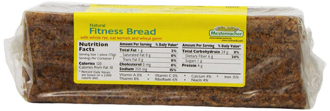 Mestemacher Bread Fitness Packages, 17.6 Ounce, Pack of 12