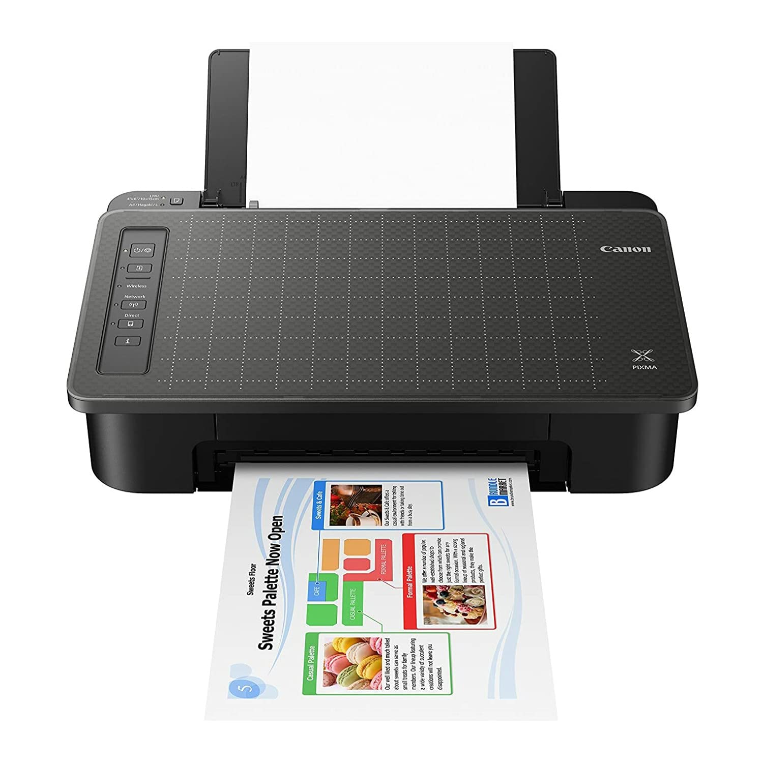 Canon TS302 Wireless, Single Function Inkjet Printer, Black, Works with Alexa