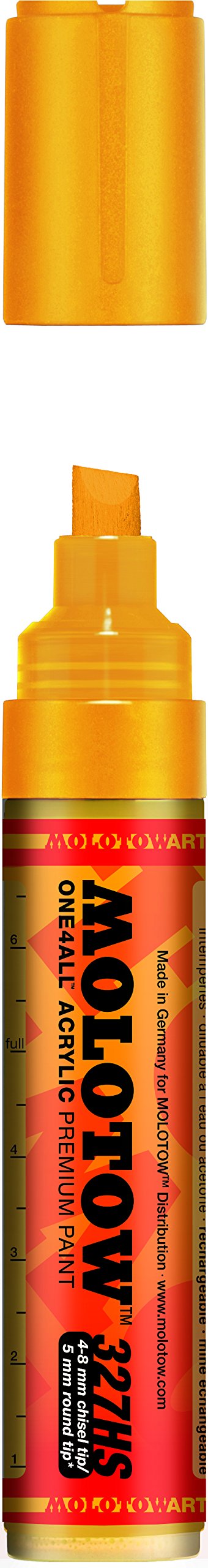 Molotow ONE4ALL Acrylic Paint Marker, 4-8mm, Zinc Yellow, 1 Each (327.551)