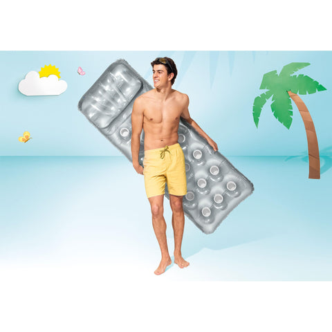 Intex 58894EP 18-Pocket French Mattress Suntanner Pool Lounger Float w/Headrest