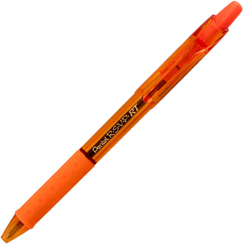 Pentel R.S.V.P. RT Colors New Retractable Ballpoint Pen, Medium Line, Assorted Ink Colors, 6 Pack (BK93CRBP6M)