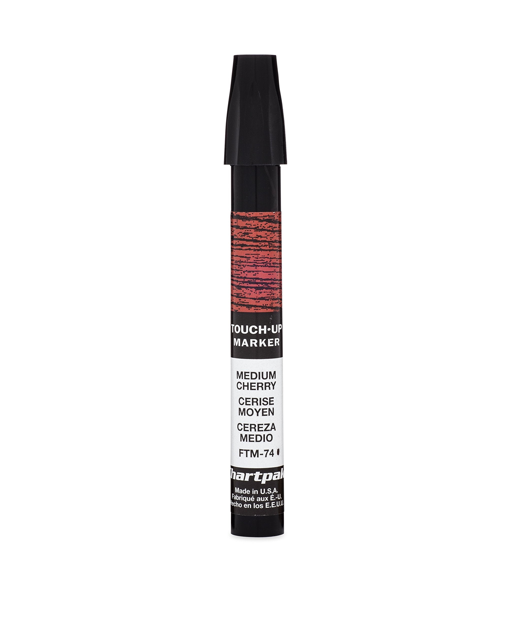 Chartpak Wood Frame Touch-Up Marker, Tri-Nib, Medium Cherry, 1 Each (FTM74)