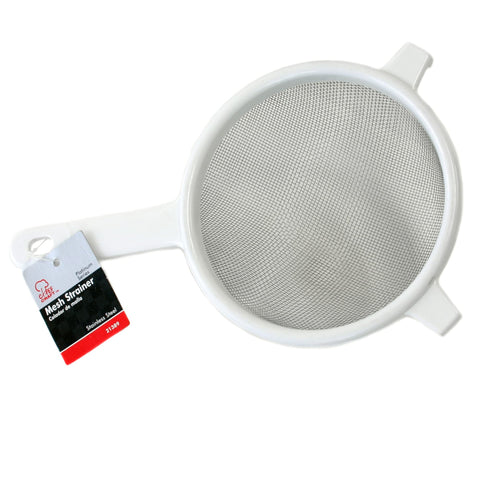 Chef Craft Classic Stainless Steel Mesh Strainer, 6 inch, White