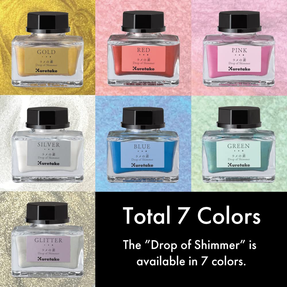 Kuretake ECF163-102 Ink Ink - Cafe Glitter Base Silver
