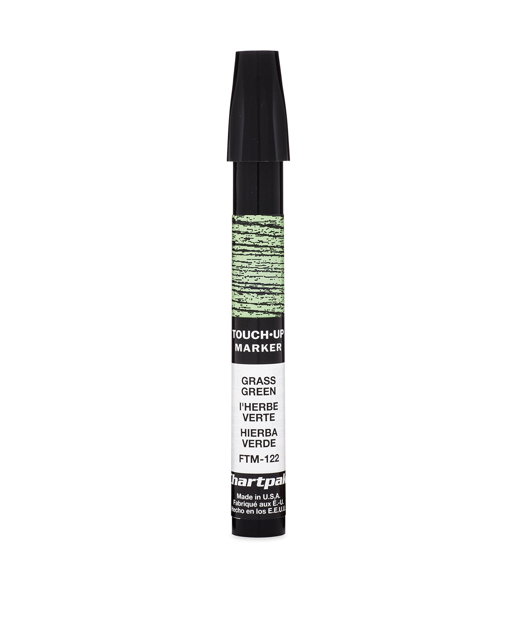 Chartpak Wood Frame Touch-Up Marker, Tri-Nib, Grass Green, 1 Each (FTM122)
