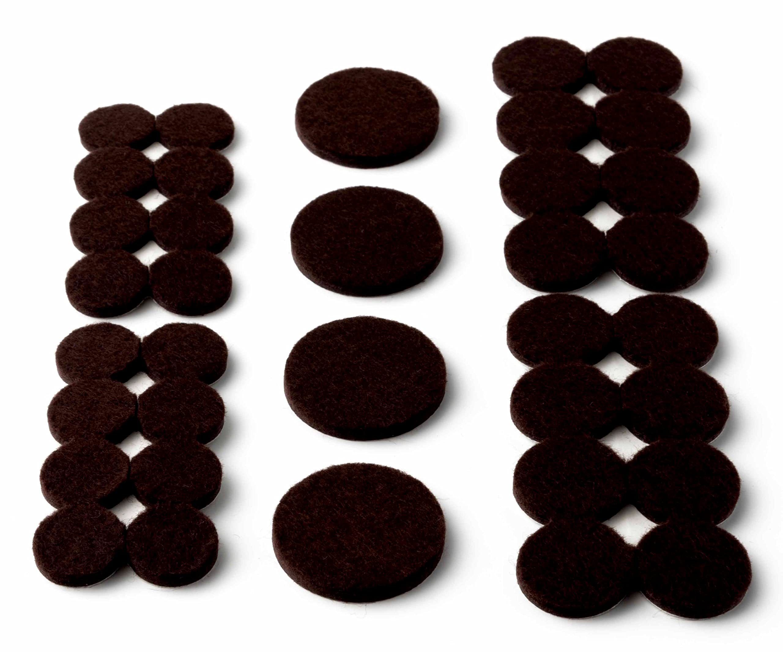 Scotch Caster Cups SP902-NA, Square Hard Brown, Floor Protectors for Furniture, 2-in, 4/Pack, 6-Packs, 24 Total