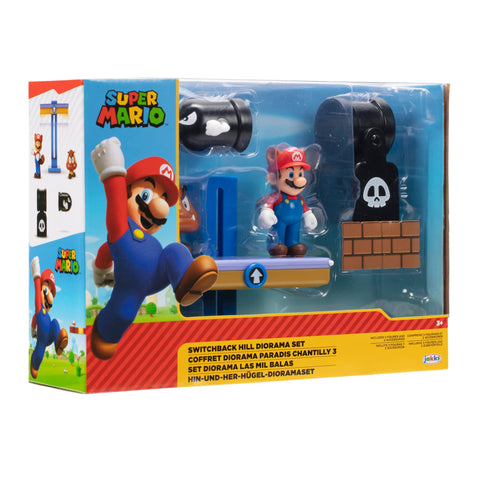 Super Mario Nintendo 2.5" Switchback Hill Diorama Set