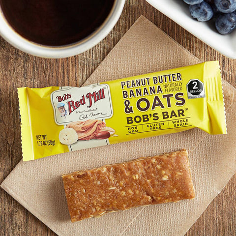 Bob's Red Mill Peanut Butter Banana & Oats Snack Bar – 1.76 Ounce (Pack of 1) - Gluten Free, Non-GMO, Whole Grain