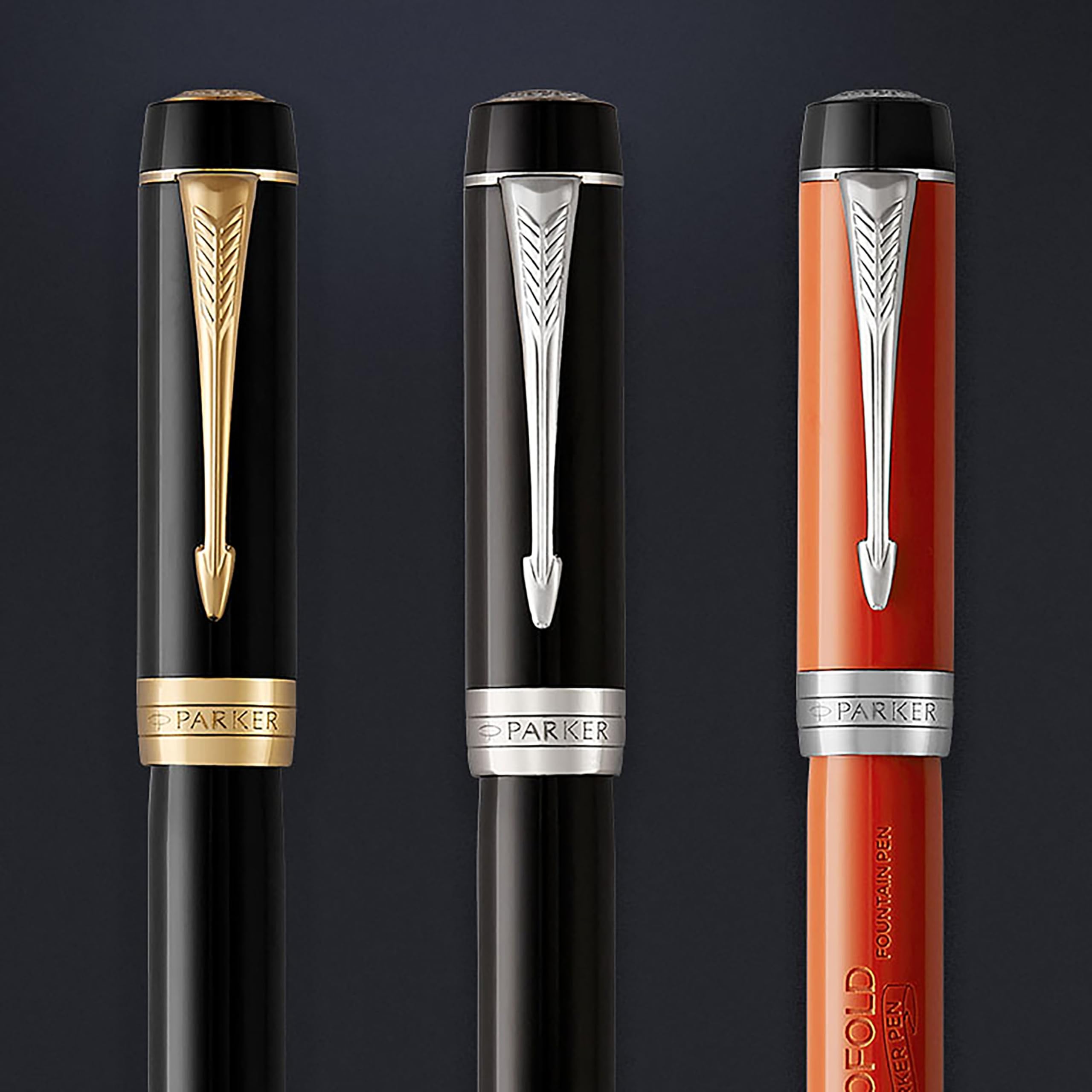 PARKER Duofold Ballpoint Pen, Classic Big Red Vintage with Medium Point Black Ink Refill