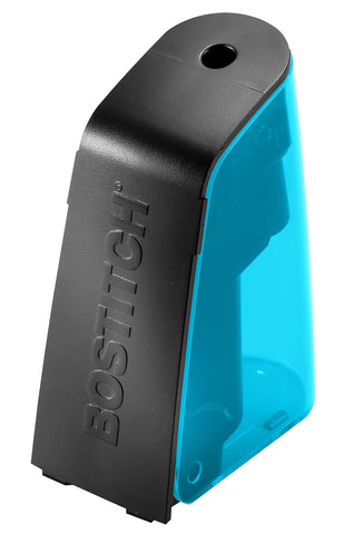 Bostitch Office Battery Pencil Sharpener, Hinged Tray, Colored Pencil Compatible, Black